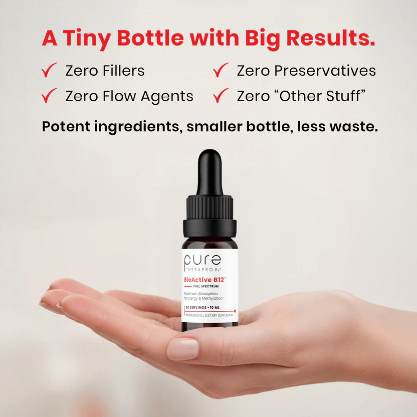 PureThera Bioactive B12 high potency vitamin B12 supplement bottle