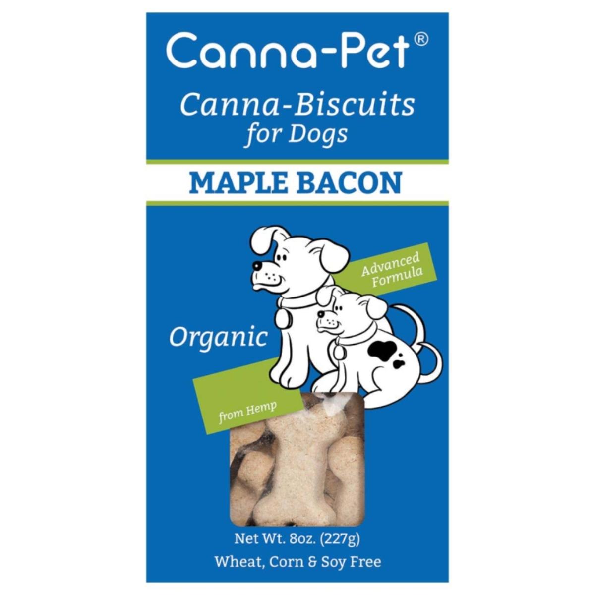Canna-Biscuits Maple Bacon dog treat box