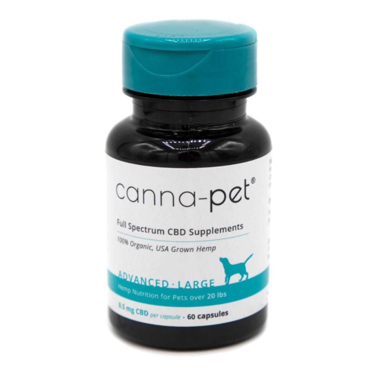 CannaPet Advanced Large 60 capsules bottle