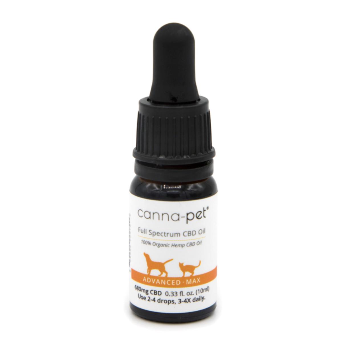 CannaPet Advanced MaxCBD Liquid 10ml bottle