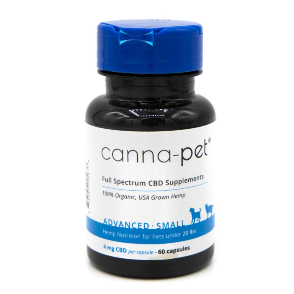 CannaPet Advanced Small 60 capsules bottle