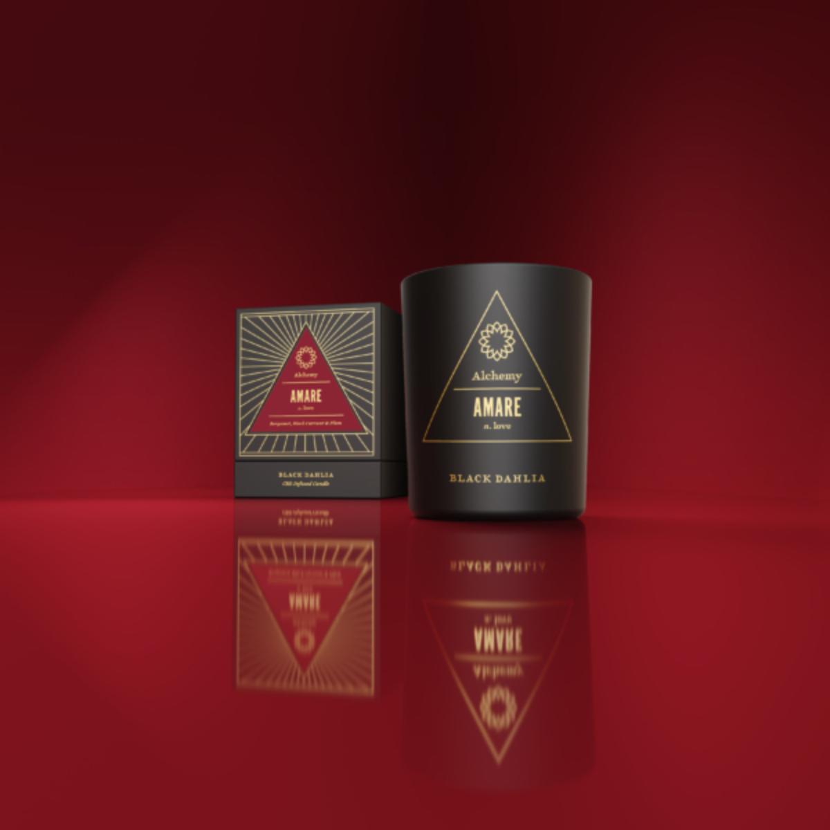 Alchemy AMARE CBD-infused candle
