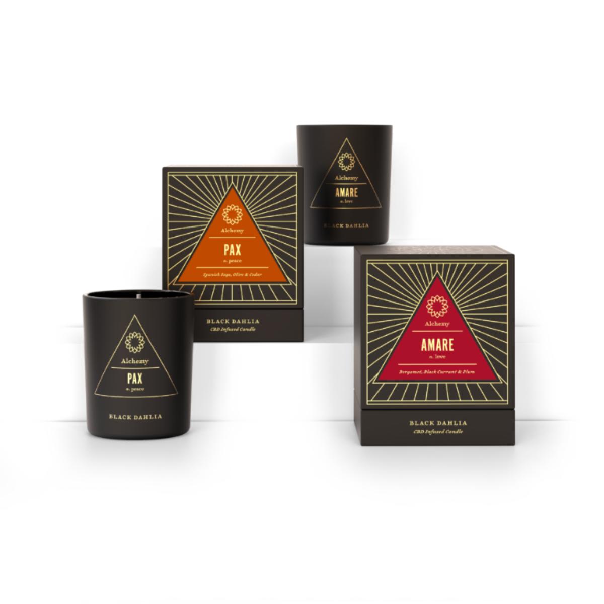 Peace & Love Gift Set candles PAX and AMARE