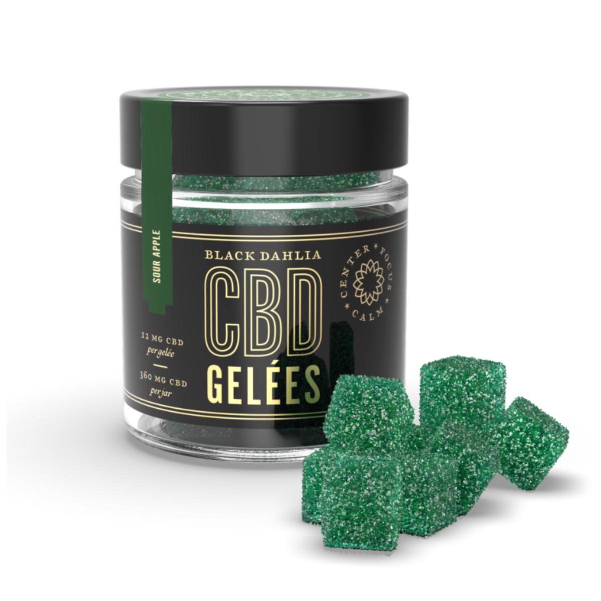 Sour Apple CBD Gelées jar