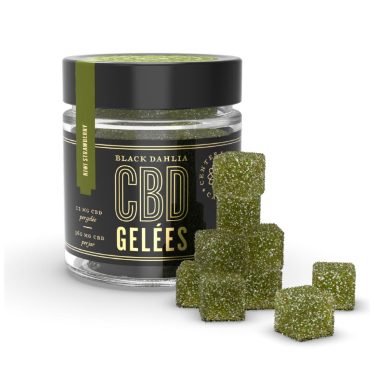 Kiwi-Strawberry CBD Gelées jar