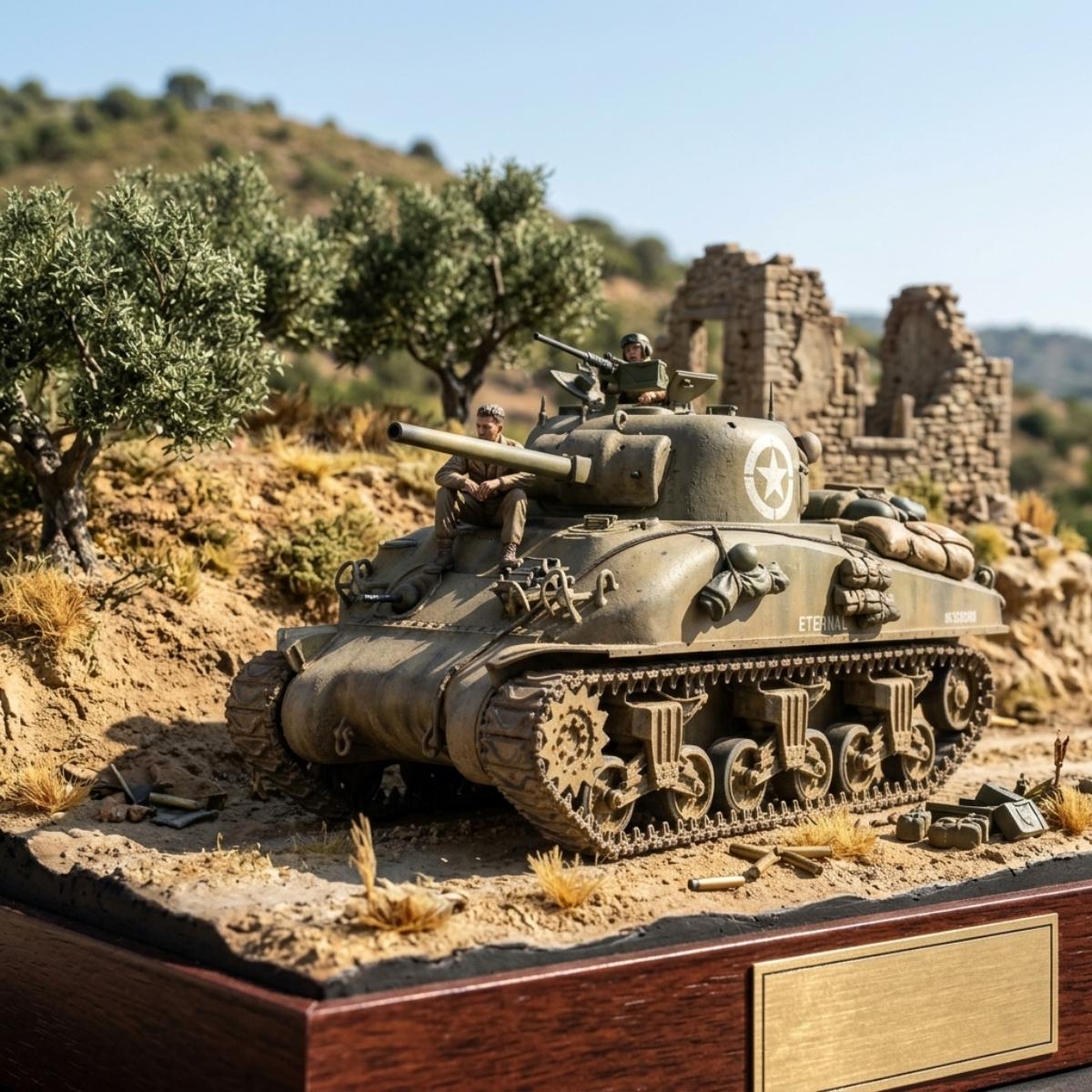 Border Model BT‑047 1/35 Sherman M4A1 Mid WWII US medium tank model diorama