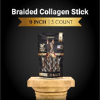 Paws at Peace 9 Inch Braided Beef Collagen Dog Chews