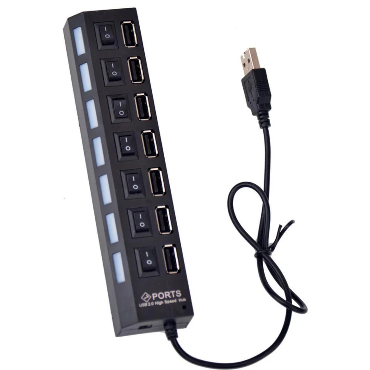 Lightailing USB Splitter 4-port black hub