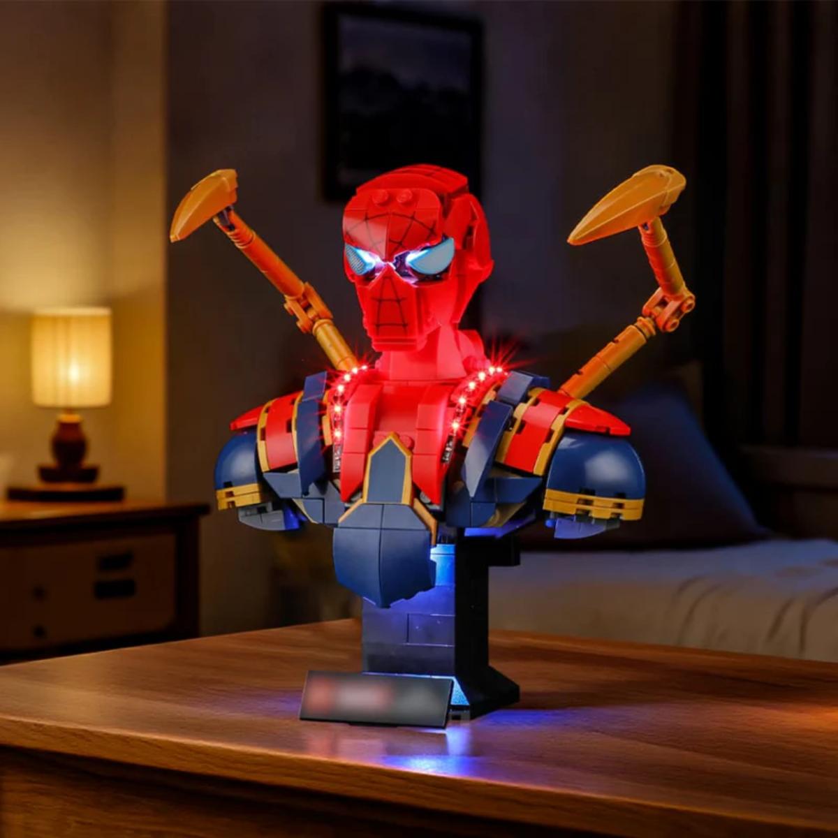 BRIKSMAX 2.0 light kit for Iron Spider-Man bust 76326