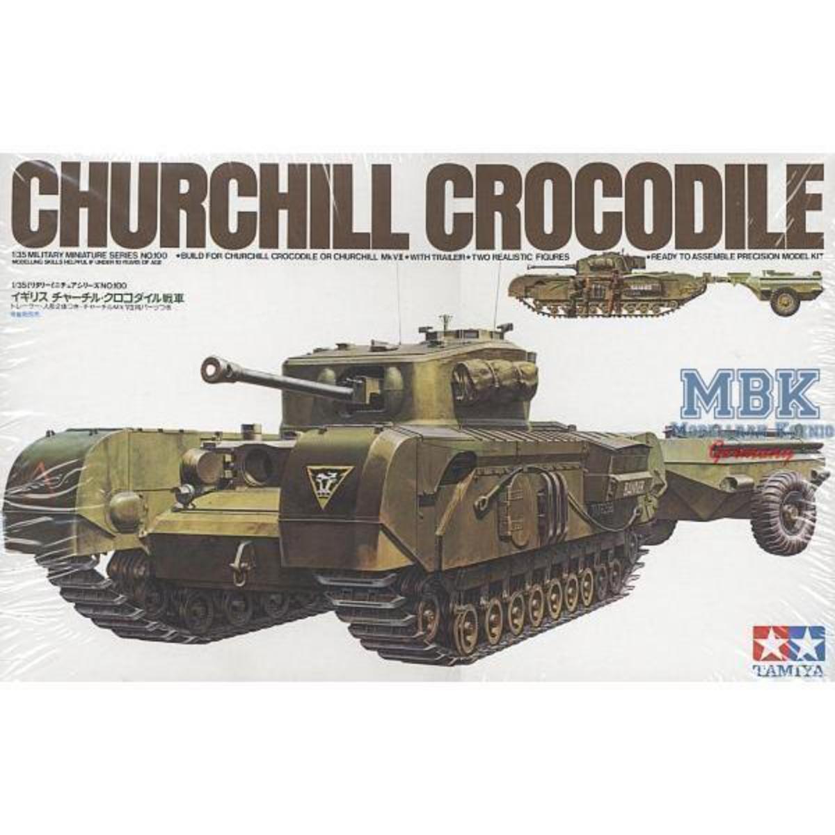 Tamiya Churchill Crocodile tank model 1:35 scale