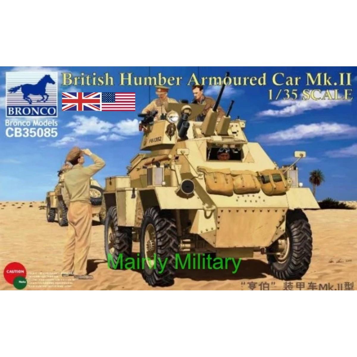 Bronco Models 1/35 British Humber Armoured Car Mk.II plastic model kit