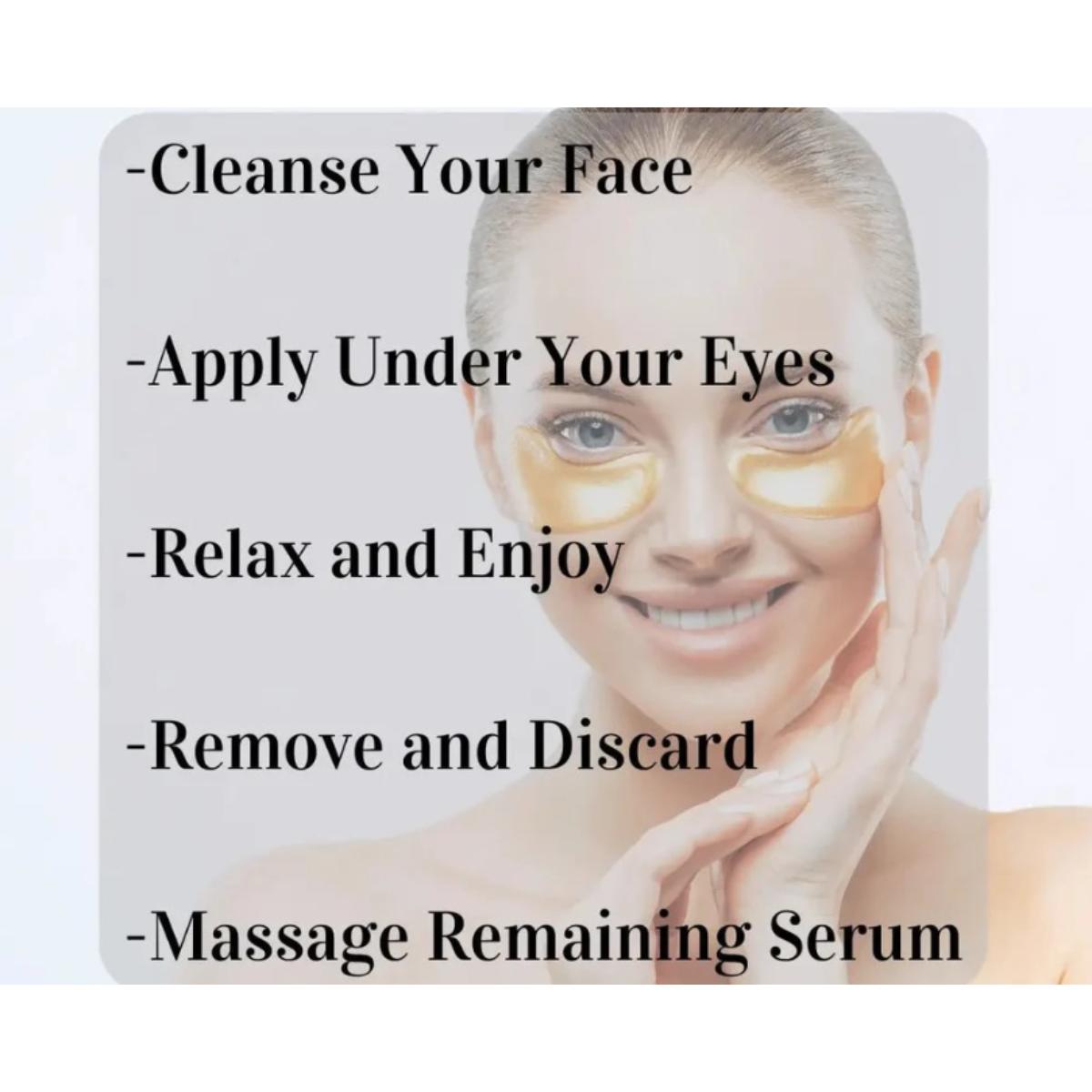 24K gold gel eye pad single sachet