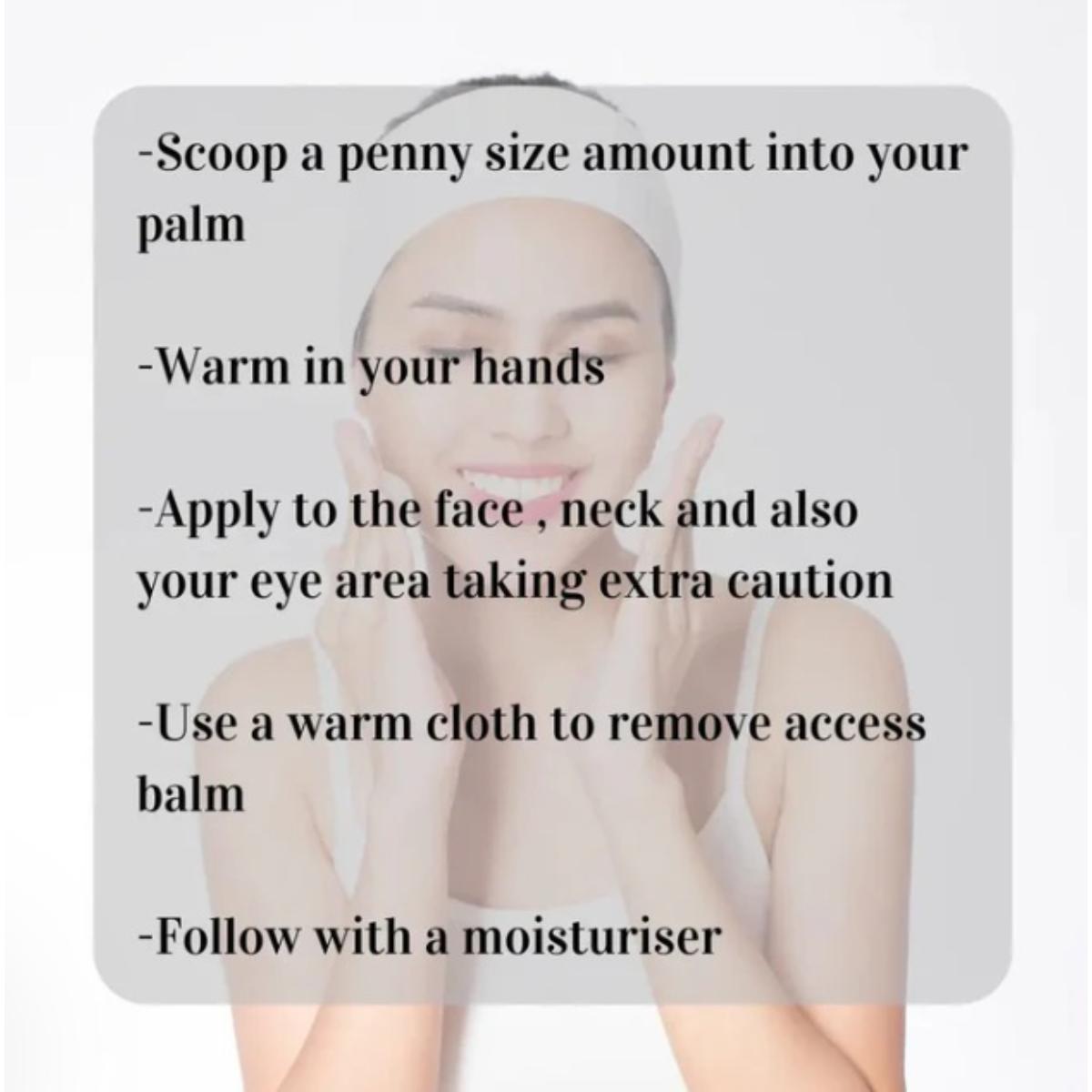 Vegan lavender cleansing balm for face