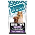 burns sensitive grain free dog food turkey potato 12kg adult senior dogs