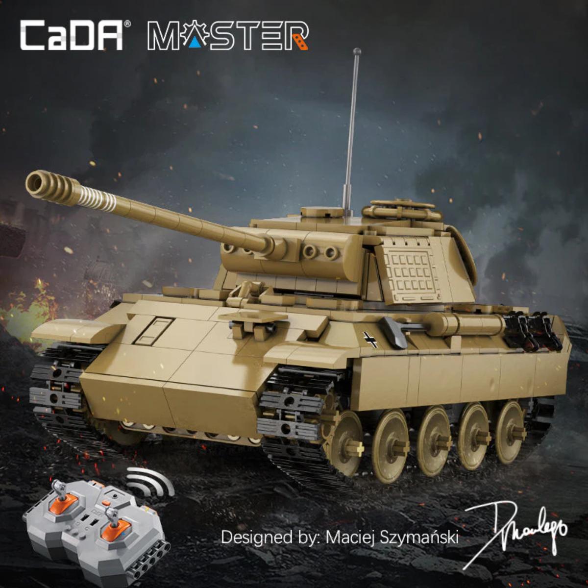 CaDA Panther Tank C61073W front view built model