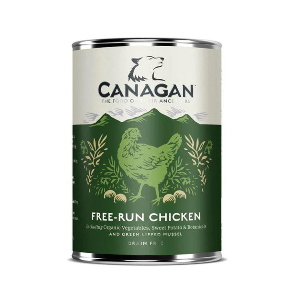 canagan free run chicken wet dog food 400g tin