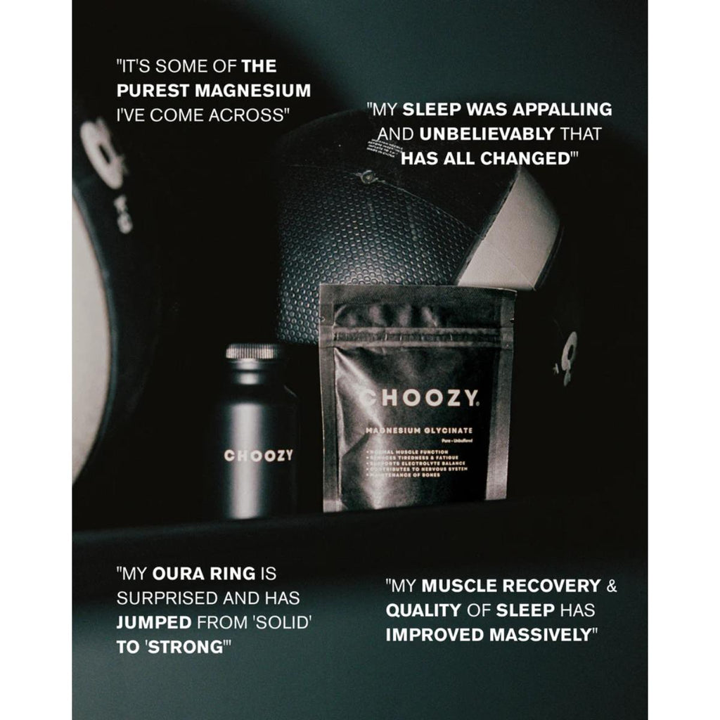 Choozy Health Magnesium Glycinate 3-Month Bundle – vegan, clean, third-party tested supplement with eco-friendly packaging