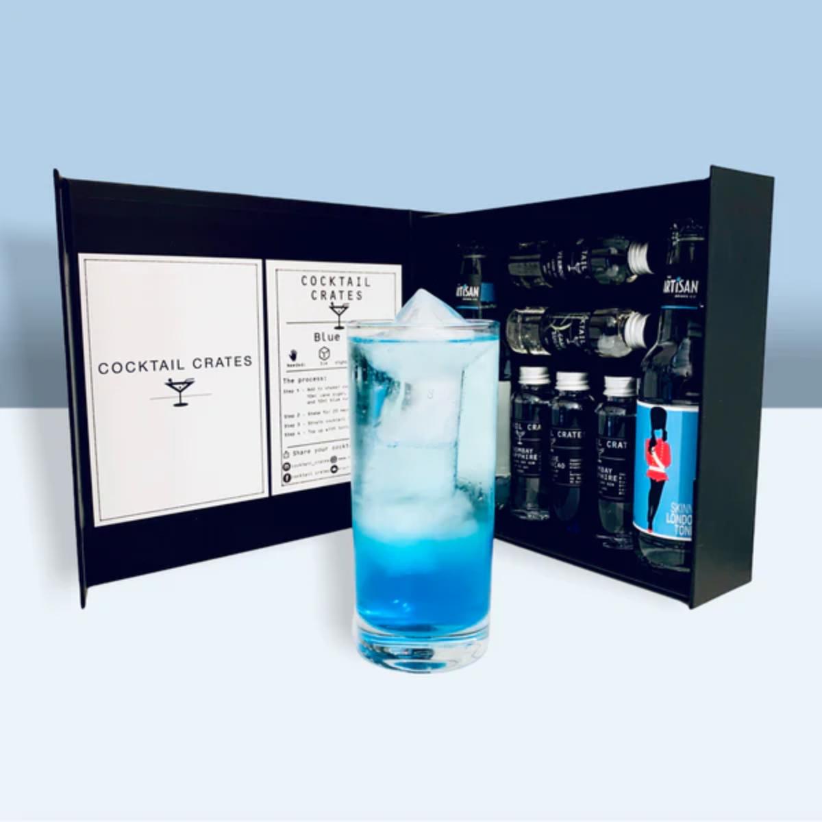 Blue Spritz Fizz Cocktail Gift Box