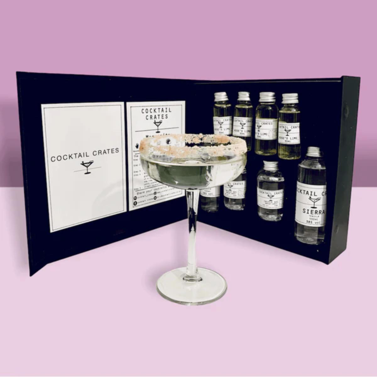 Margarita Gift Set kit with tequila and syrups