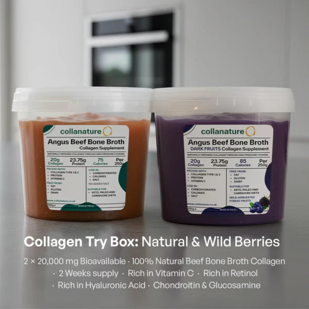 Collanature collagen try box wild berries packaging front view