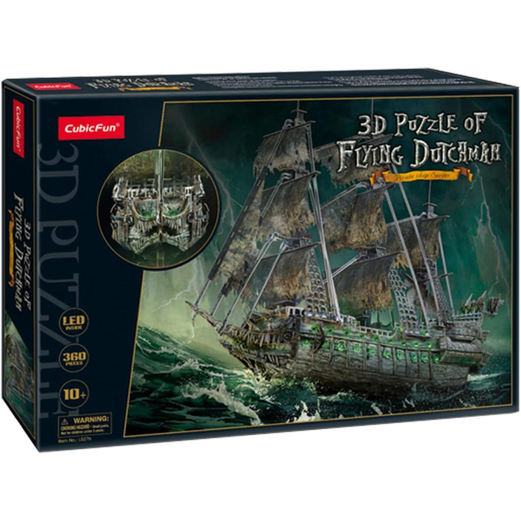 CubicFun 3D Puzzle Flying Dutchman model ship with LED lights product image