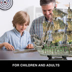 CubicFun 3D Puzzle Flying Dutchman model ship with LED lights product image