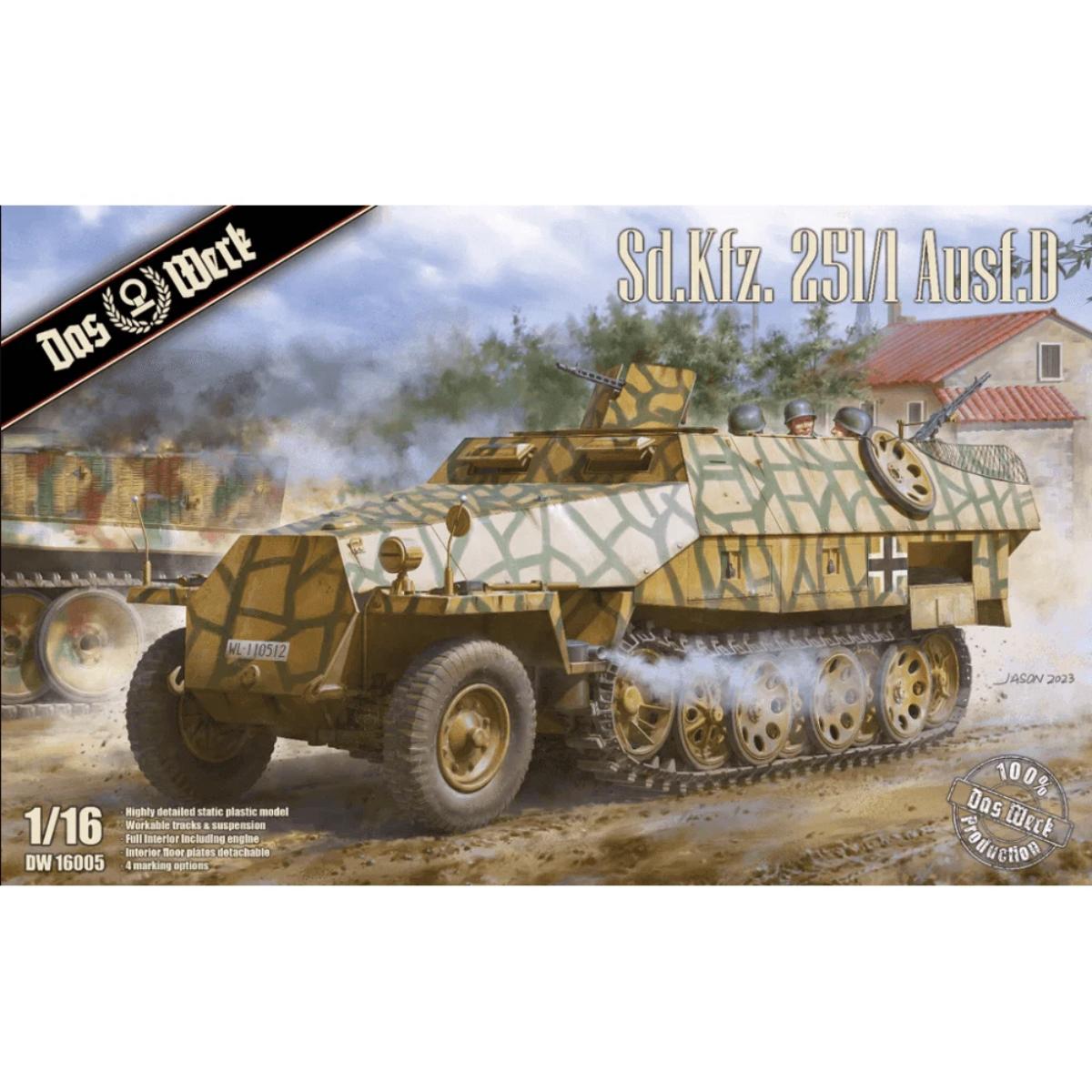 Das Werk 1:16 Sd.Kfz.251/1 Ausf.D Military Model Kit DW16005