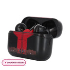 EXG Pro Marvel Deadpool wireless Bluetooth earbuds with charging case and official Marvel design