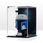 Premium dust‑proof display case for LEGO Star Wars Jango Fett’s Helmet 75408 by Wicked Brick
