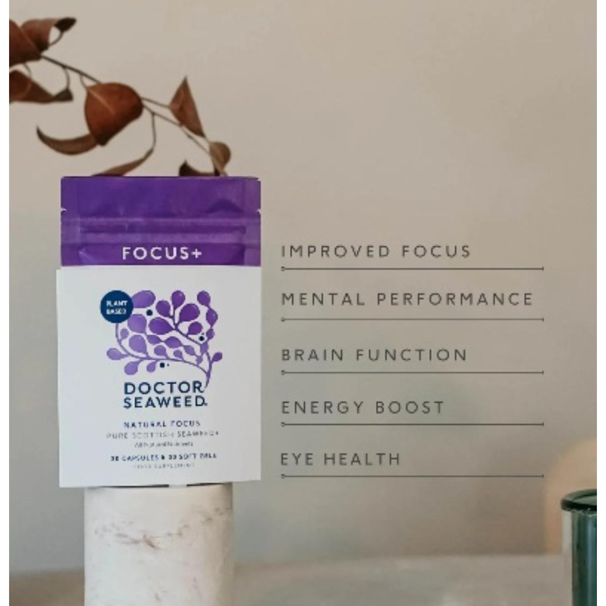 Doctor Seaweed Focus+ Natural Focus and Brain Health Supplement