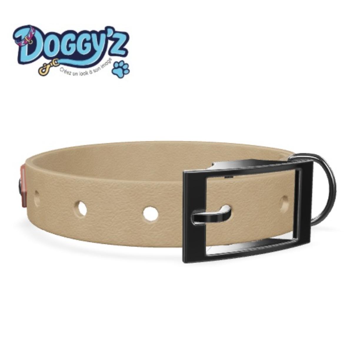 Personalized waterproof dog collar with custom dog name