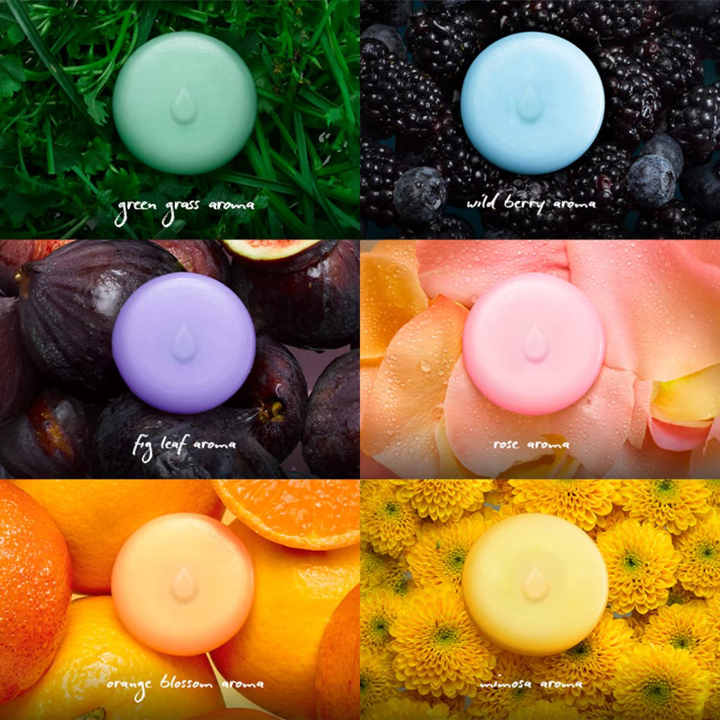 The Droplet Co ceramic electric wax warmer set with six scented wax melts and silicone dish