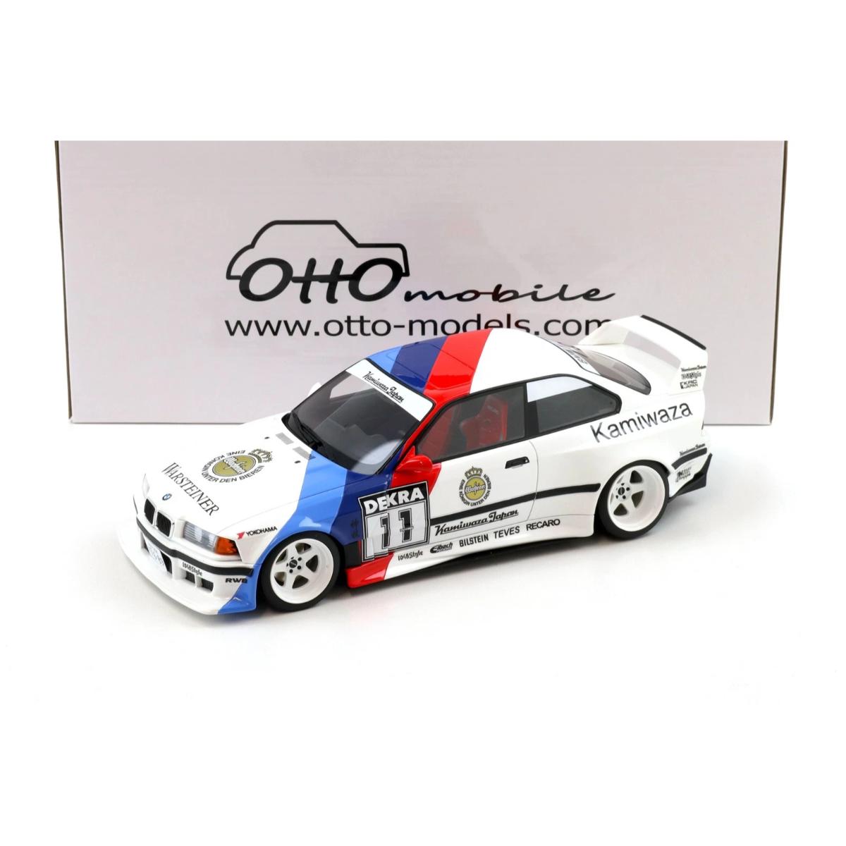 Otto Mobile BMW E36 Khyzyl Saleem OT1176 model in white, blue and red livery