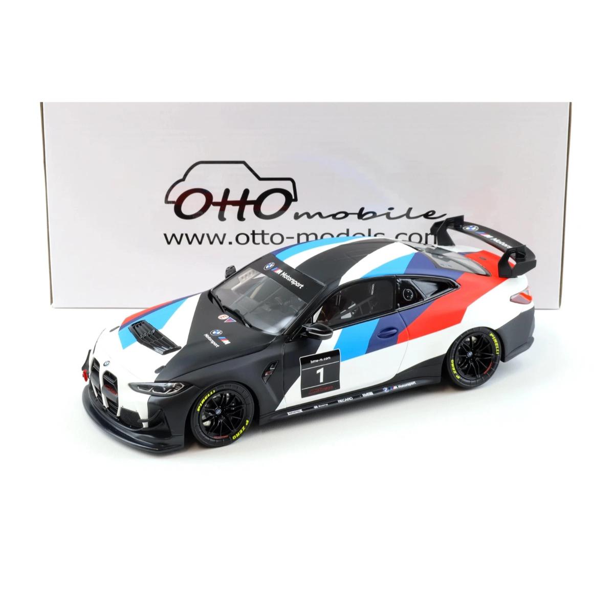 Otto Mobile OT1228 BMW M4 GT4 Presentation 2022 resin model in white/black #1