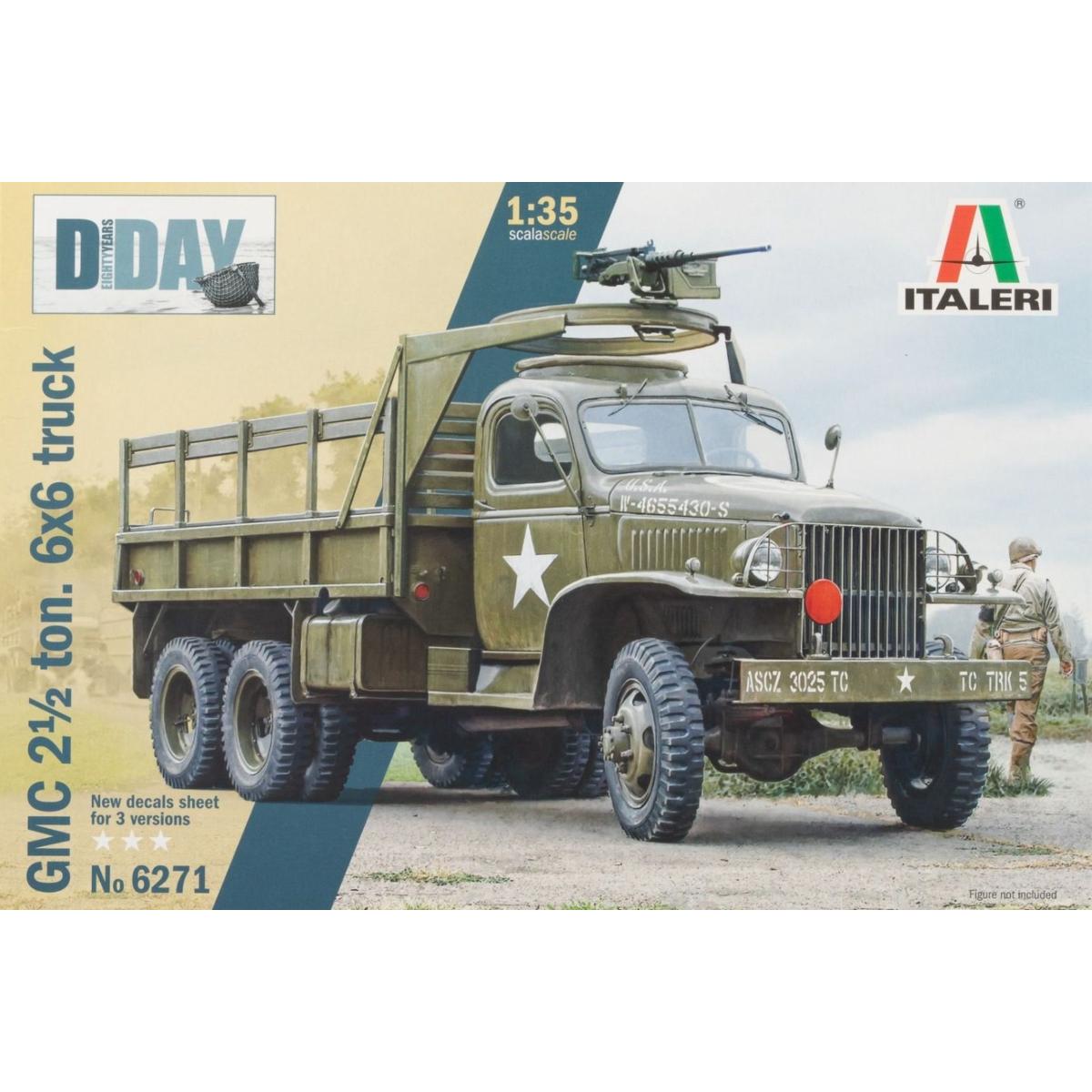 Italeri GMC 2½ Ton 6x6 Truck box art 1/35 scale