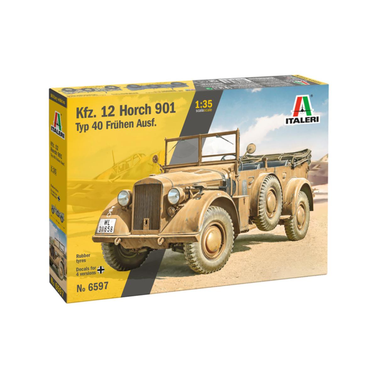Italeri Kfz. 12 Horch 901 Typ 40 Frühen Ausf. 1:35 scale model kit box art