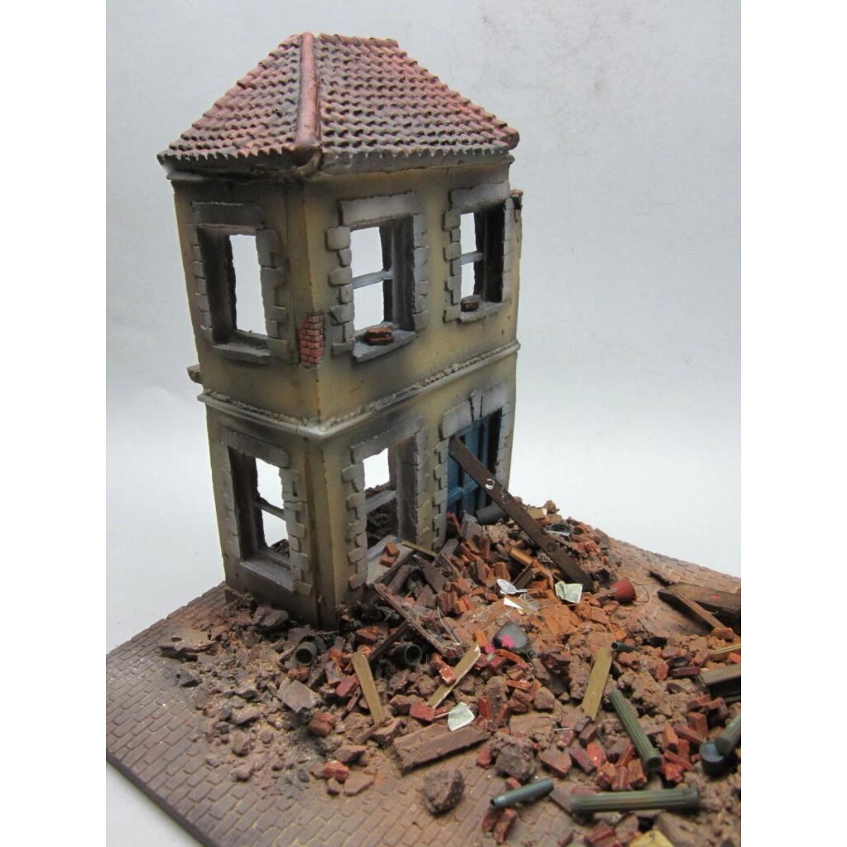 FoG Models 1/35 bocage house diorama terrain model  