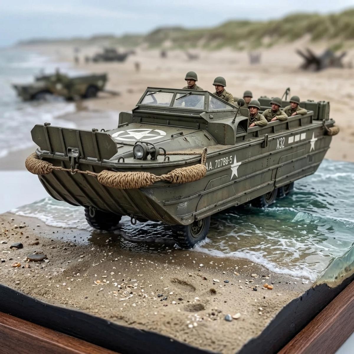 Italeri 1/35 DUKW 2½ Ton Amphibious Truck diorma