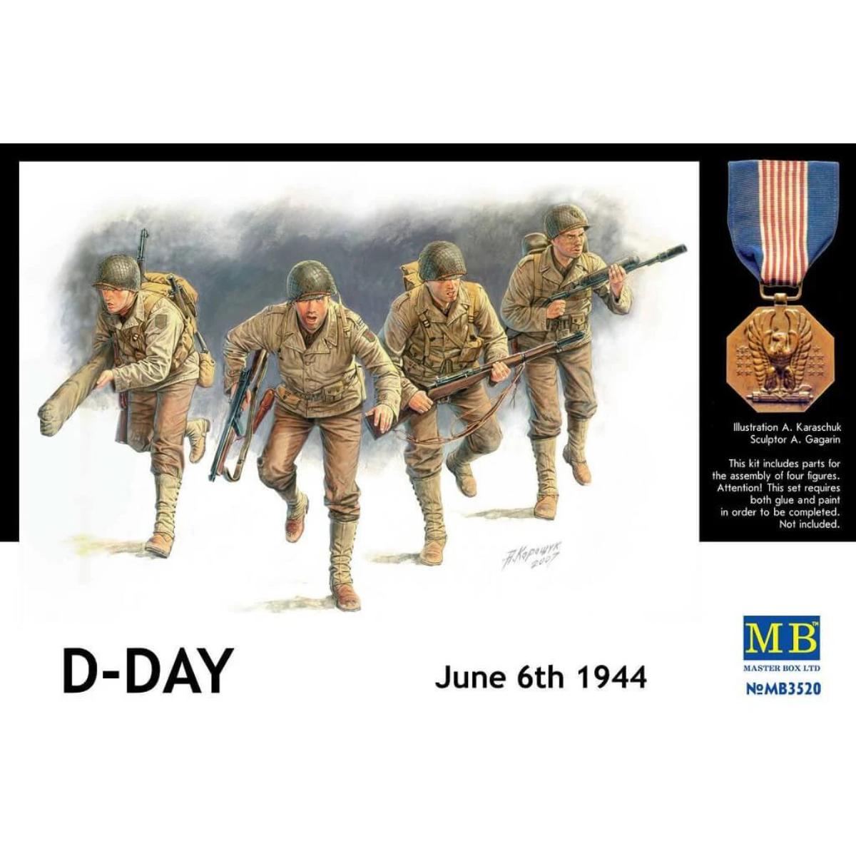 Master Box 3520 US Rangers D-Day box art