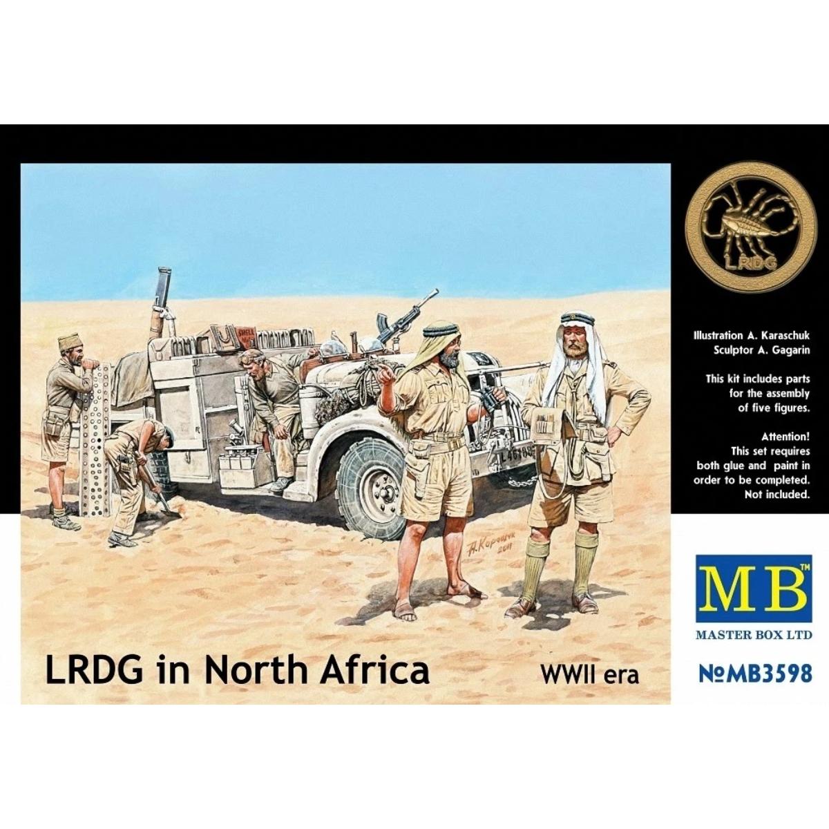 Master Box MAS3598 LRDG North Africa kit box front