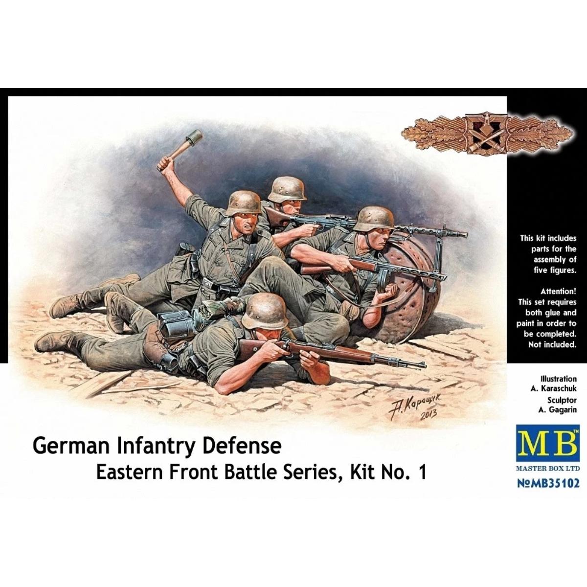 Master Box MB35102 German Infantry Defense Eastern Front box front