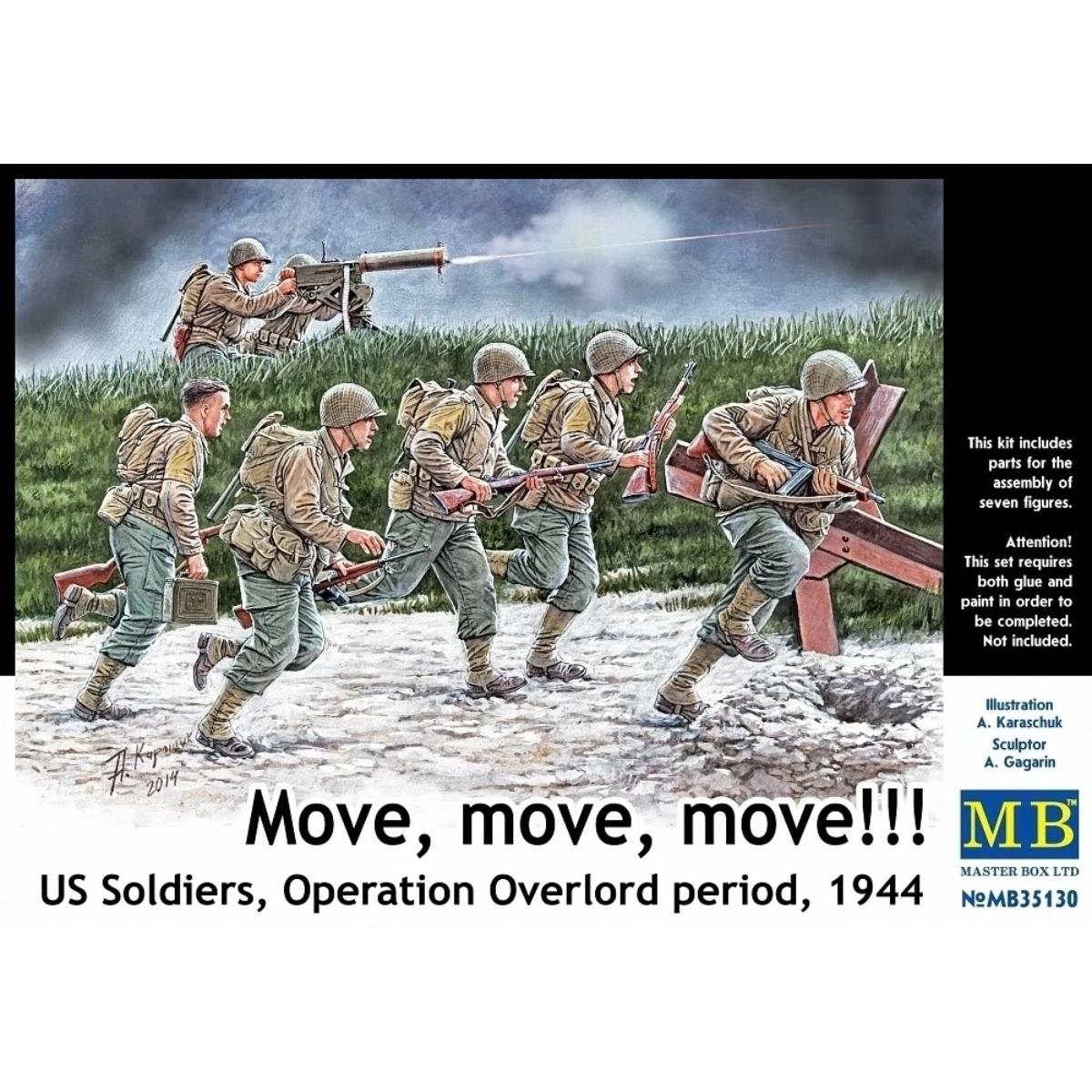 Master Box MAS35130 1/35 US Soldiers Operation Overlord box front