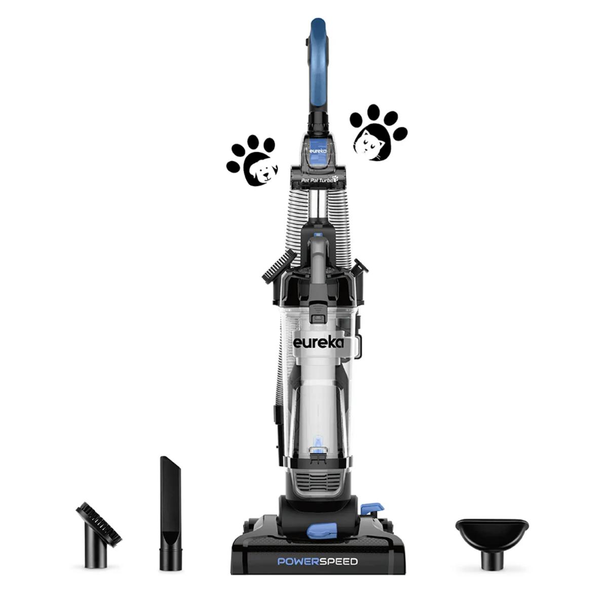 Eureka PowerSpeed NEU181A upright vacuum blue full view