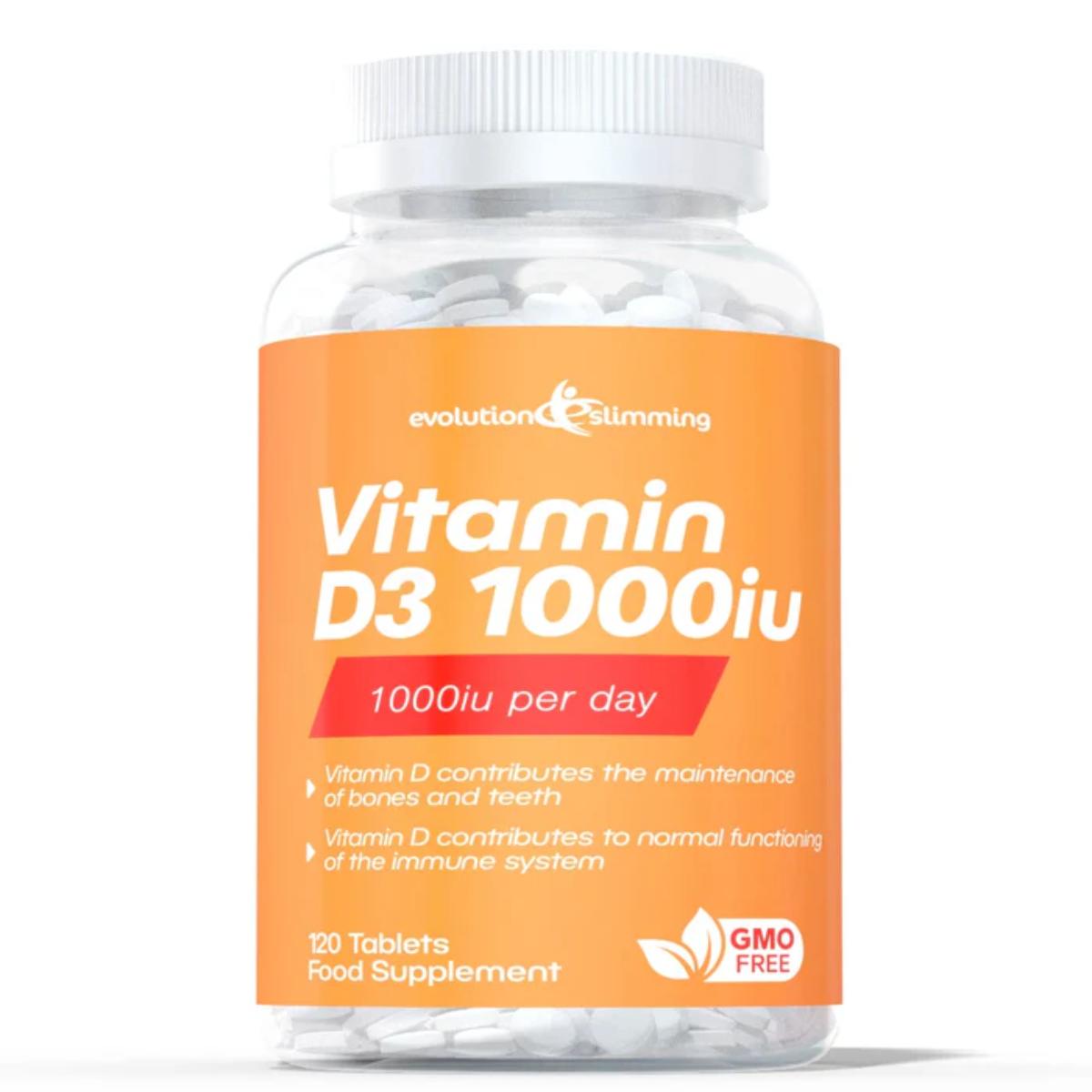 Vitamin D3 4000IU high‑strength supplement bottle for immune and bone support