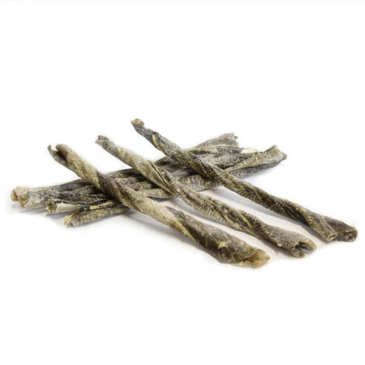 twisted cod skin sticks dog treats natural
