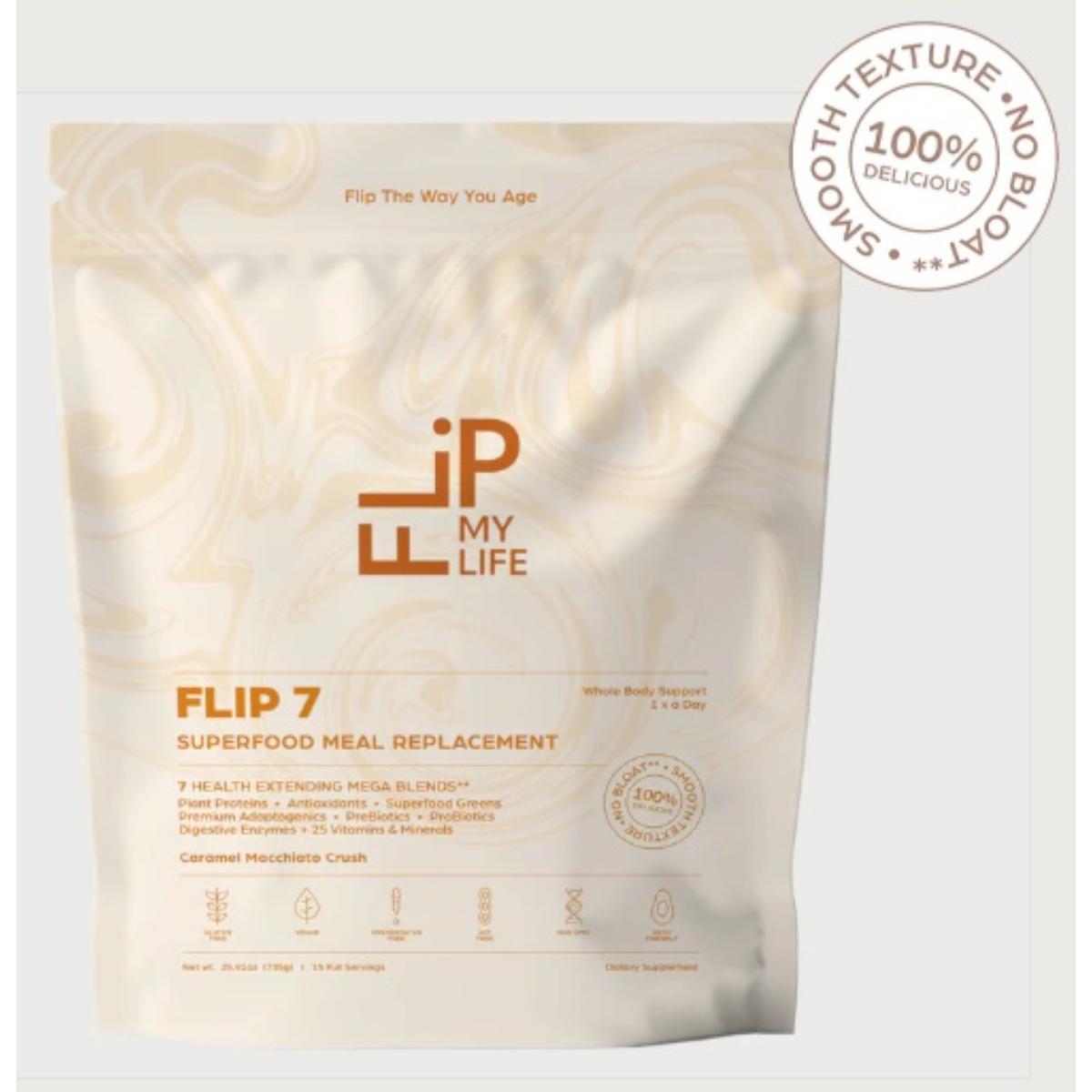 Flip 7 Caramel Macchiato Crush powder container