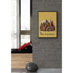 San Fransisco digital abstract artwork poster