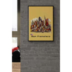 San Fransisco digital abstract artwork poster