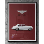 1960 Bentley S2 graphic poster classic car