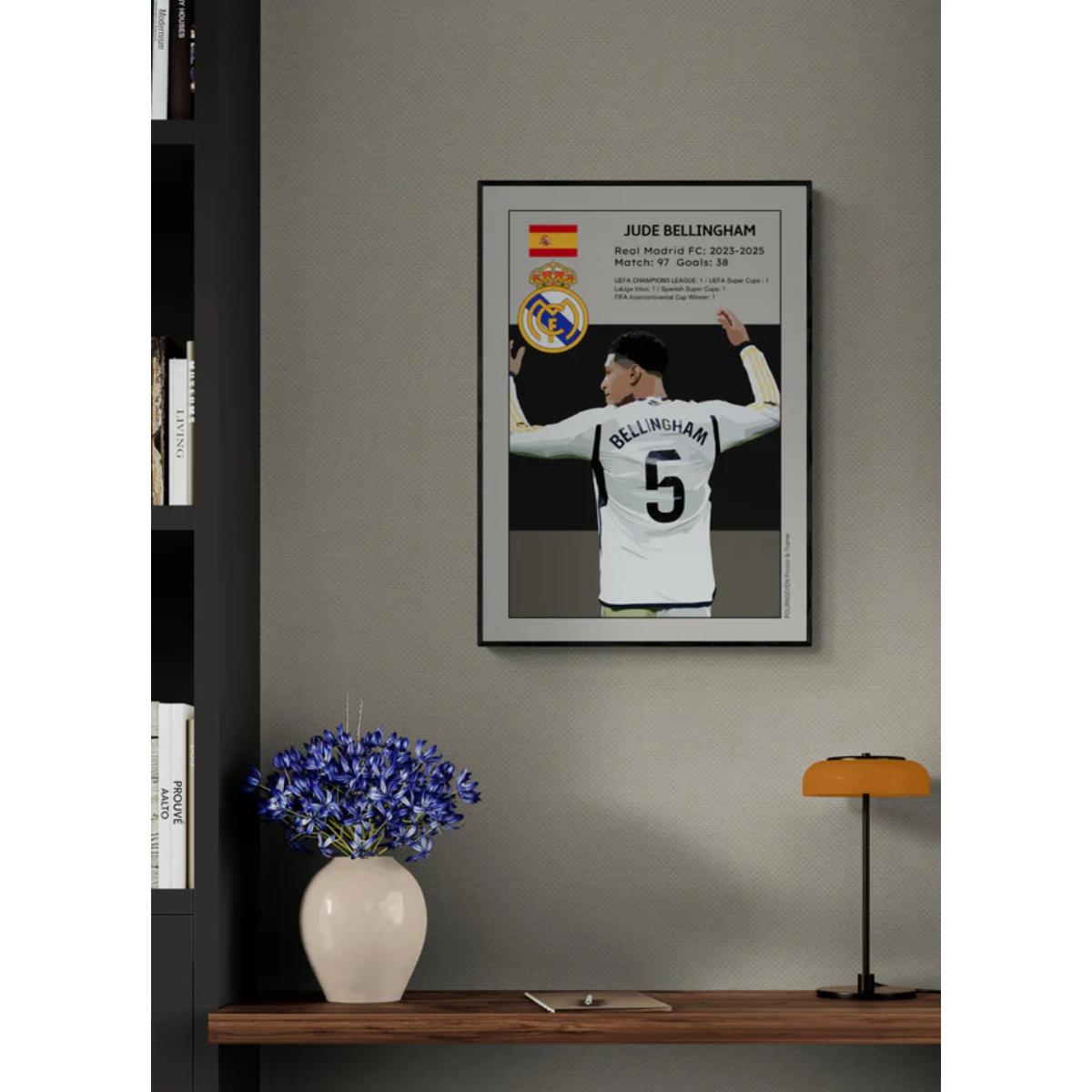 Jude Bellingham Real Madrid poster graphic wall art